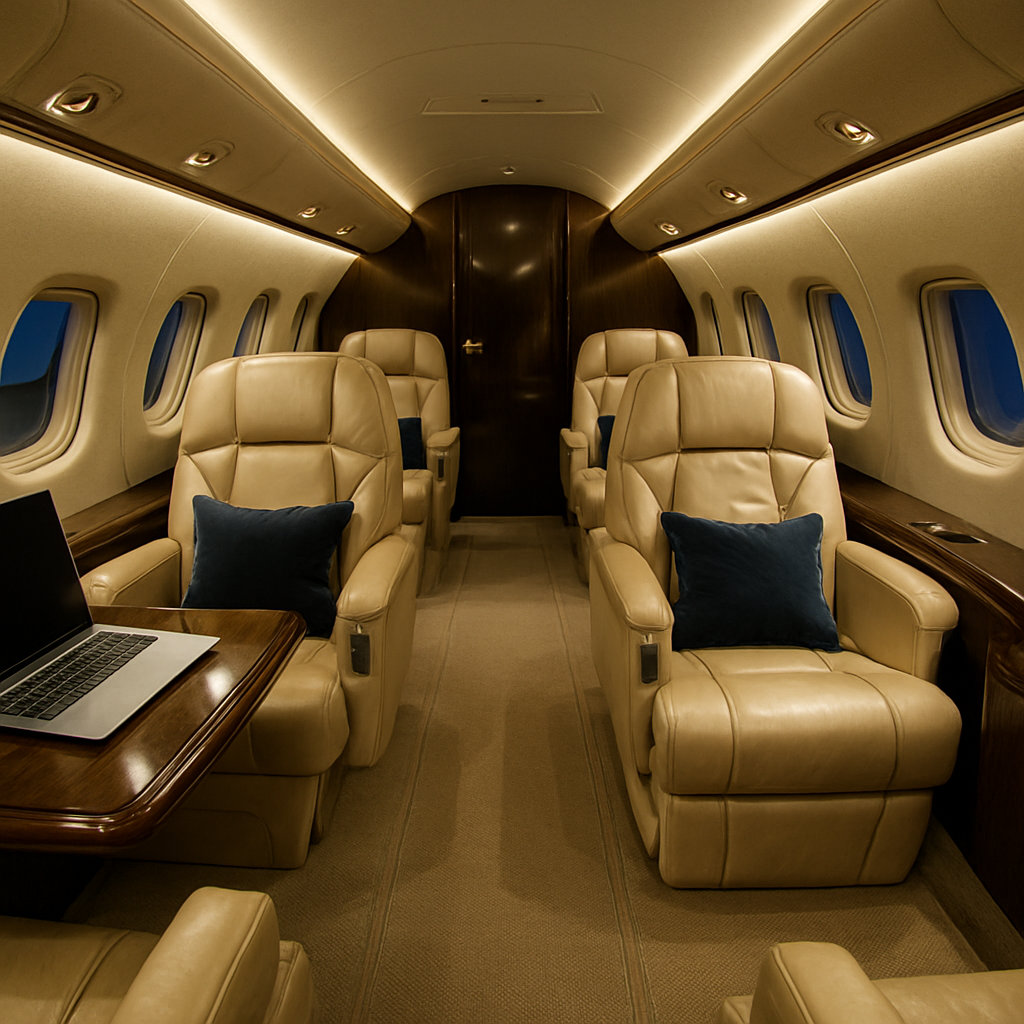 Air Calix Private Jet Cleaning Near me Interior Works