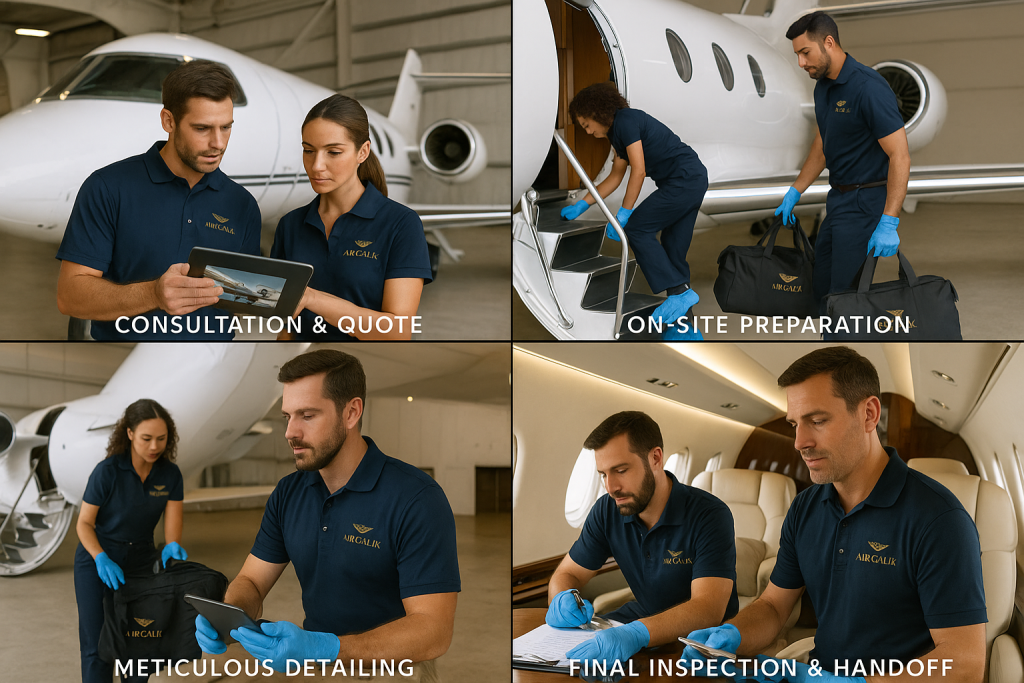 Air Calix Private Jet Cleaning is the best in south florida